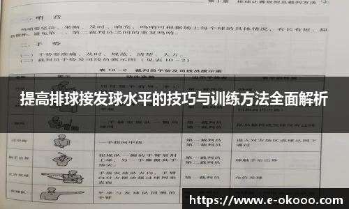 提高排球接发球水平的技巧与训练方法全面解析